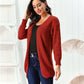 Open Front Long Sleeve Cardigan