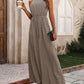 Printed Wide Leg Sleeveless Jumpsuit