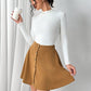 Buttoned Mini Skirt