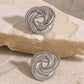 Stainless Steel Volution Stud Earrings
