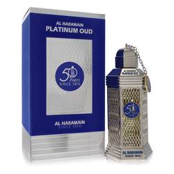 Women's Al Haramain 50 Years Platinum Oud Eau De Parfum Spray (Unisex) By Al Haramain