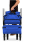 Collapsible Utility Wagon Cart Indoor/Outdoor with Canopy - Blue