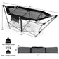 Black Portable Camping Foldable Hammock with Stand and Carry Case