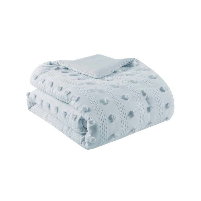 Pink or Blue Pompom Microfiber Comforter Set