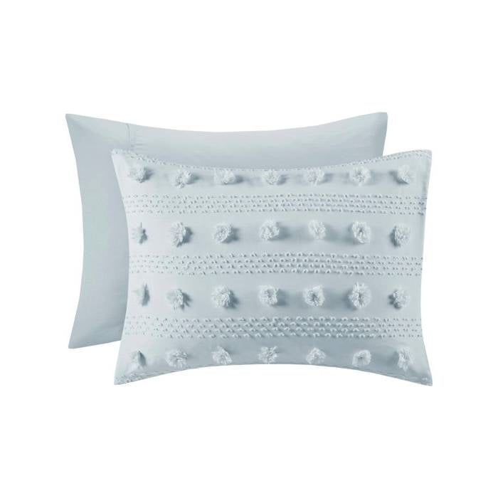 Pink or Blue Pompom Microfiber Comforter Set