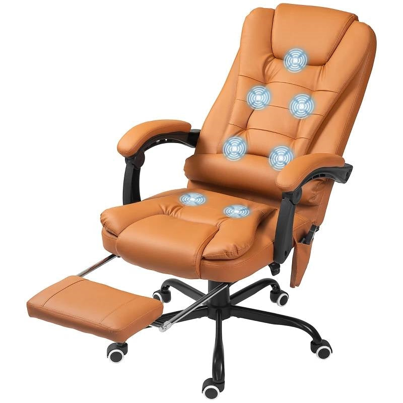 7 Mode Vibrating High Back Executive Massage Adjustable Office Chair