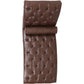 Faux Leather Upholstered Armless Chaise Lounge Chair with Lumbar Pillow in Brown or Black