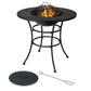 Hannah 4 in 1 Fire Pit, Grill Cooking BBQ Grate, Ice Bucket, Dining Table