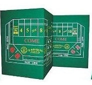 Roulette & Craps 2-Sided Casino Felt Layout