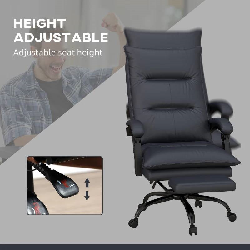 Double Padded Executive Massage Heated Office Chair
