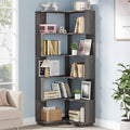 Multifunctional 6 Shelf Corner L-Shaped Bookcase