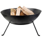 Samantha Black Cast Iron 23-inch Outdoor Fire Pit Bowl with Stand