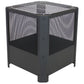 Ambiance Grelha 16 Inch Small Square Outdoor Fire Pit with Grilling Grate