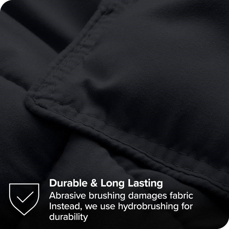 Down Alternative Comforter Set in Black