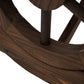 Farm Home Rustic Fir Wood Wheel Outdoor Garden Bench