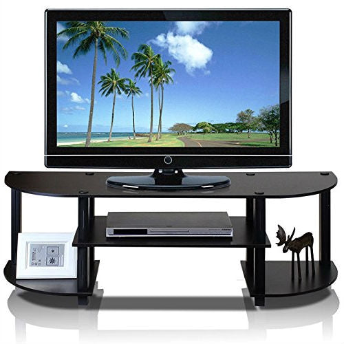 Contemporary Grey/Black or Black/Espresso TV Stand - Fits up to 42-inch TV