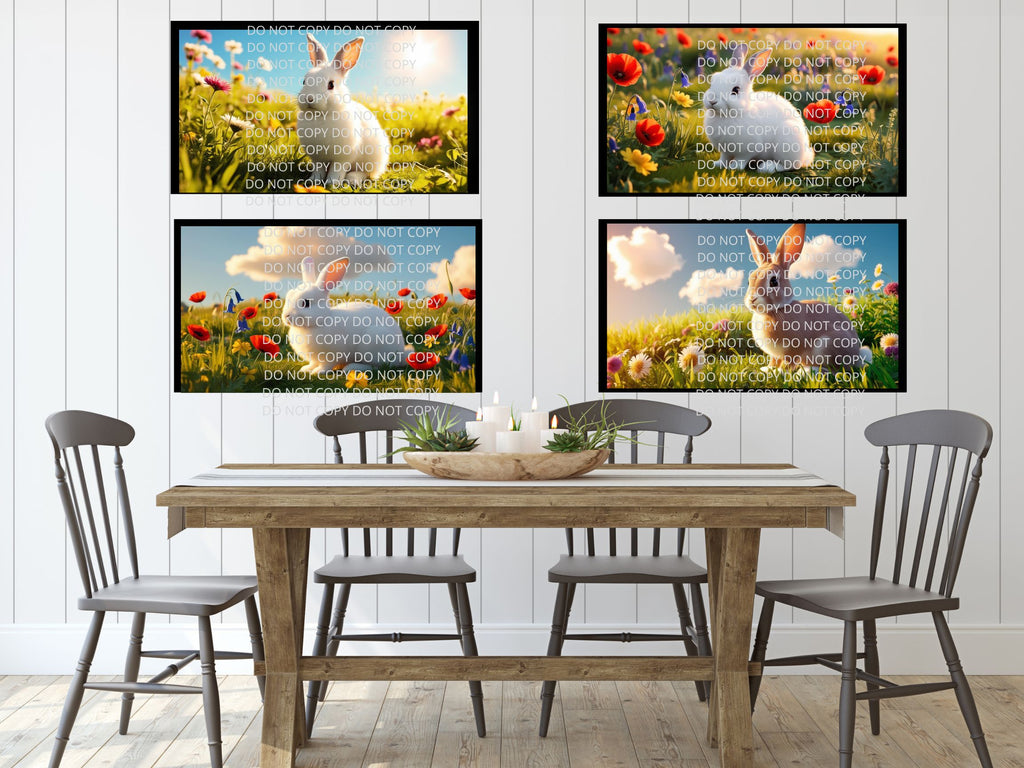 Bunny Digital Art in PDF SVG PNG File Formats