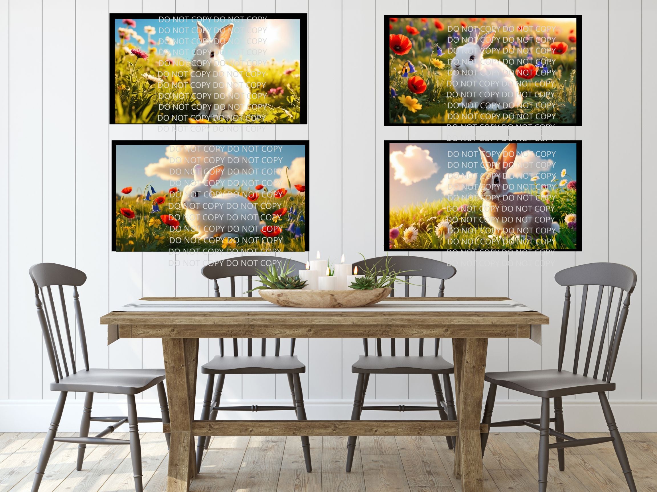 Bunny Digital Art in PDF SVG PNG File Formats