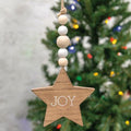 Joy Star Beaded Ornament