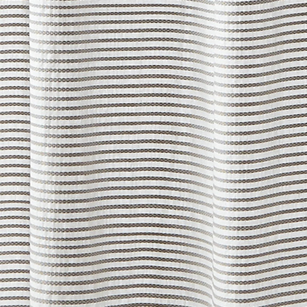 72-inch Stripes Cotton Shower Curtain with Tassels