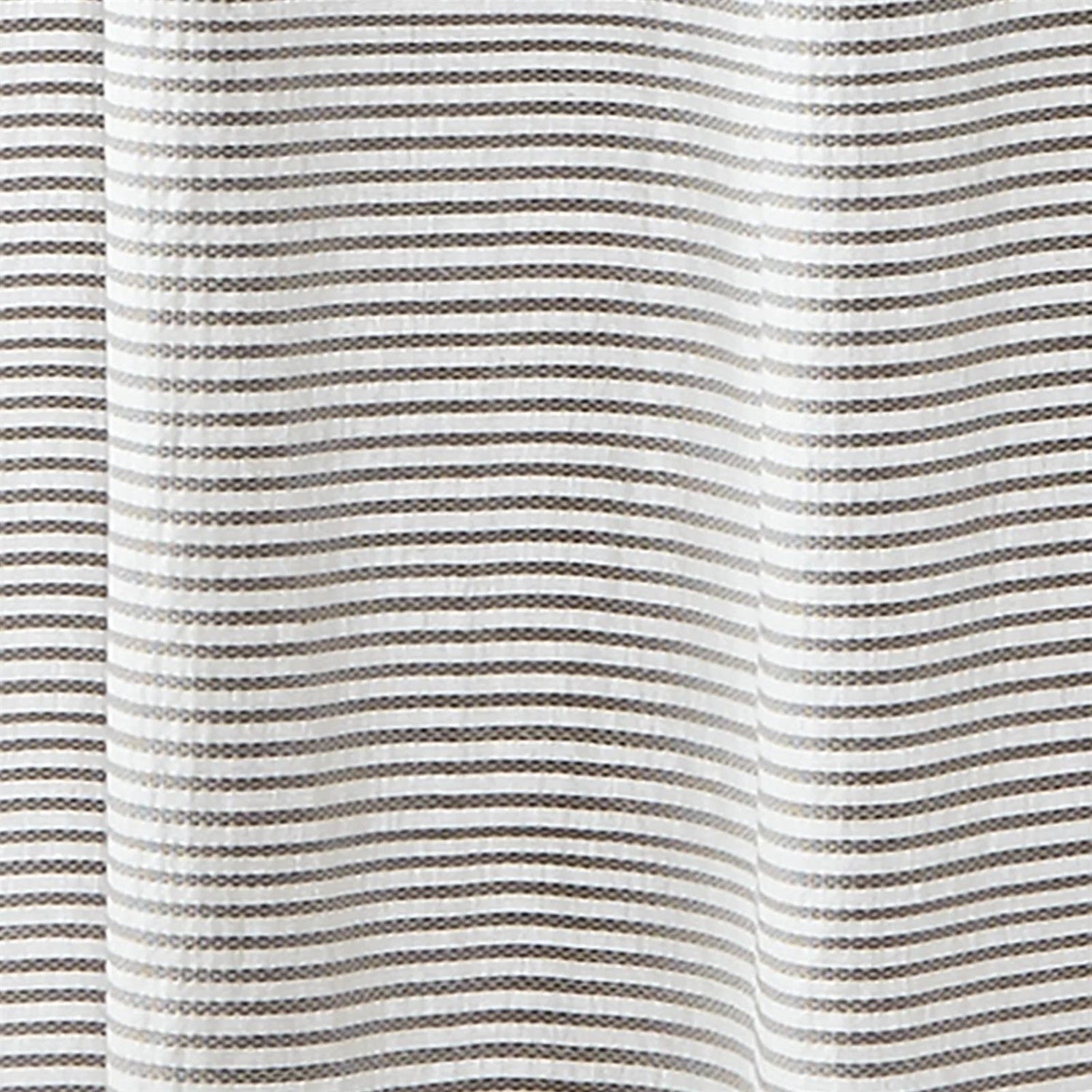 72-inch Stripes Cotton Shower Curtain with Tassels