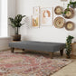 Grey Modern Upholstered Microfiber Adjustable Futon Sleeper Sofa