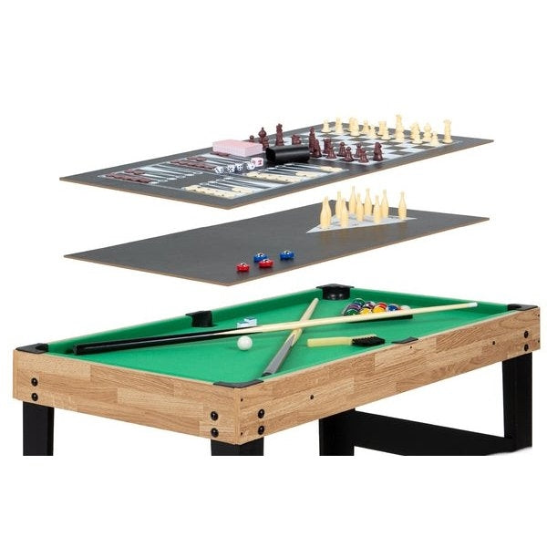 10-in-1 Combo Game Room Table Set Pool, Foosball, Ping Pong, Chess *