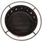 Celestial Moon Stars Sky Steel Fire Pit Bowl with Screen Cooking Grate and Poker