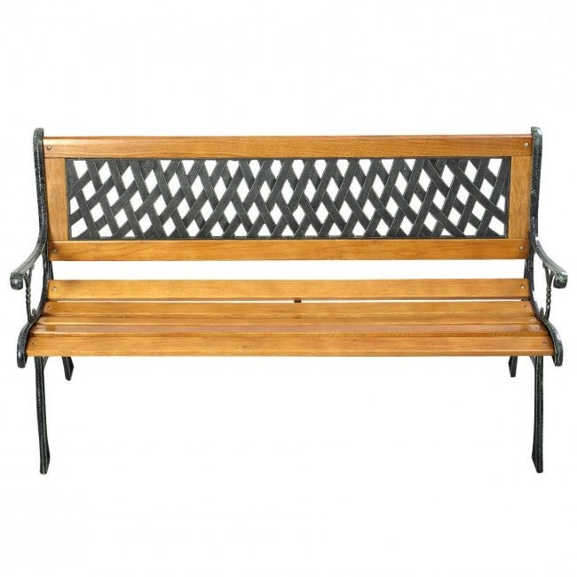FarmHome Outdoor Patio Park Cast Iron Garden Porch Chair Bench *