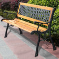 FarmHome Outdoor Patio Park Cast Iron Garden Porch Chair Bench *