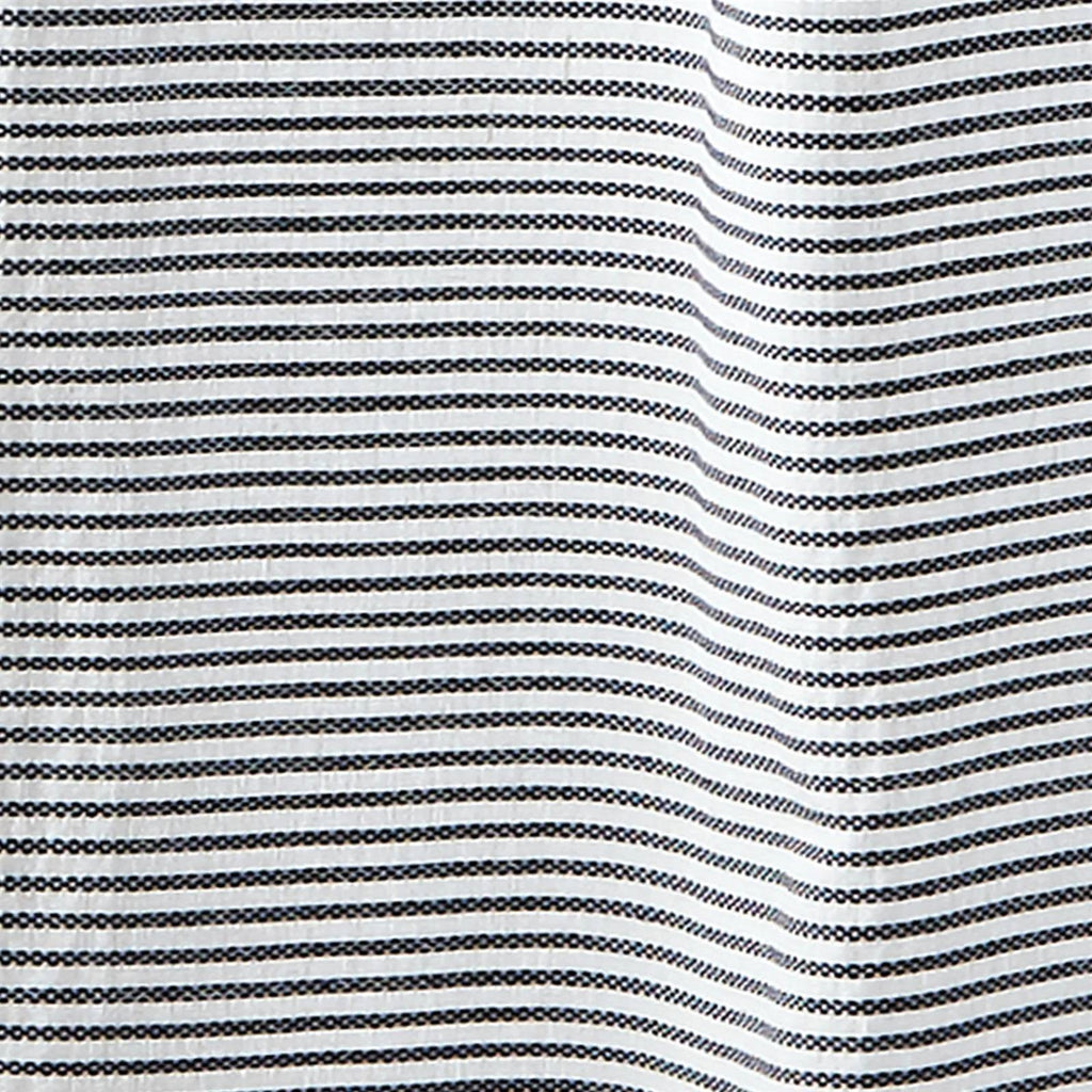 72-inch Stripes Cotton Shower Curtain with Tassels