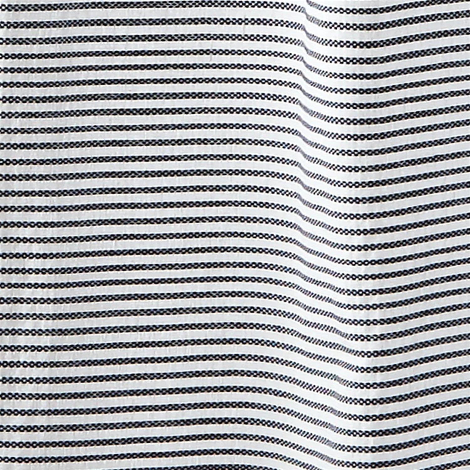 72-inch Stripes Cotton Shower Curtain with Tassels