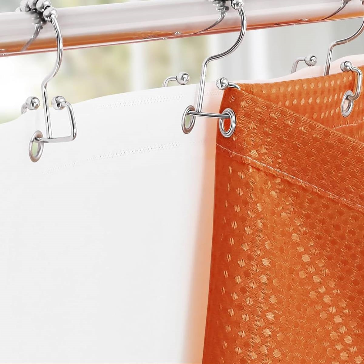 72"W x 72"H Waffle Textured 3 in 1 Shower Curtain Set
