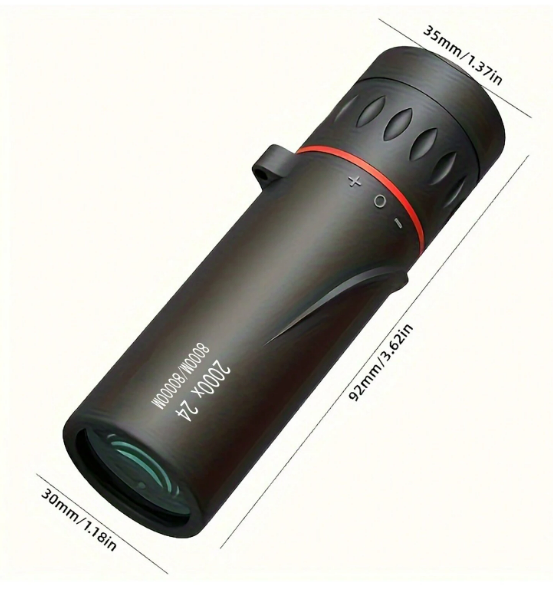 High Definition & Magnification Dual Use Black Small Telescope with Night Vision