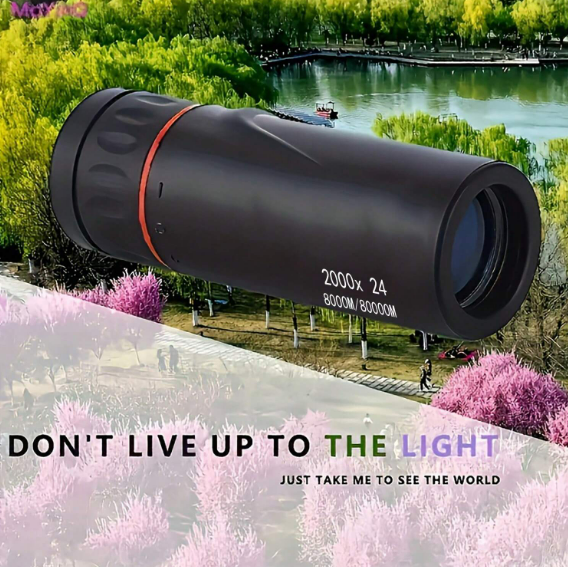 High Definition & Magnification Dual Use Black Small Telescope with Night Vision