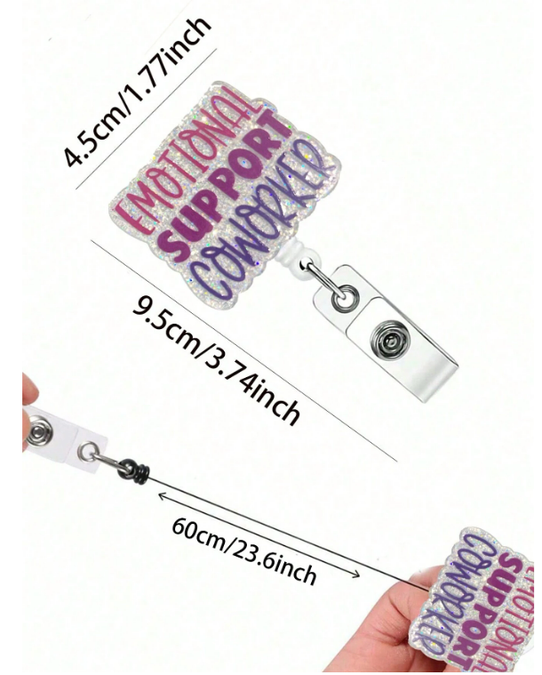 Retractable Reel Badge Holders with Clip for Healthcare Workers