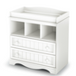 White Wood Baby Diaper Changing Table with 2 Drawers