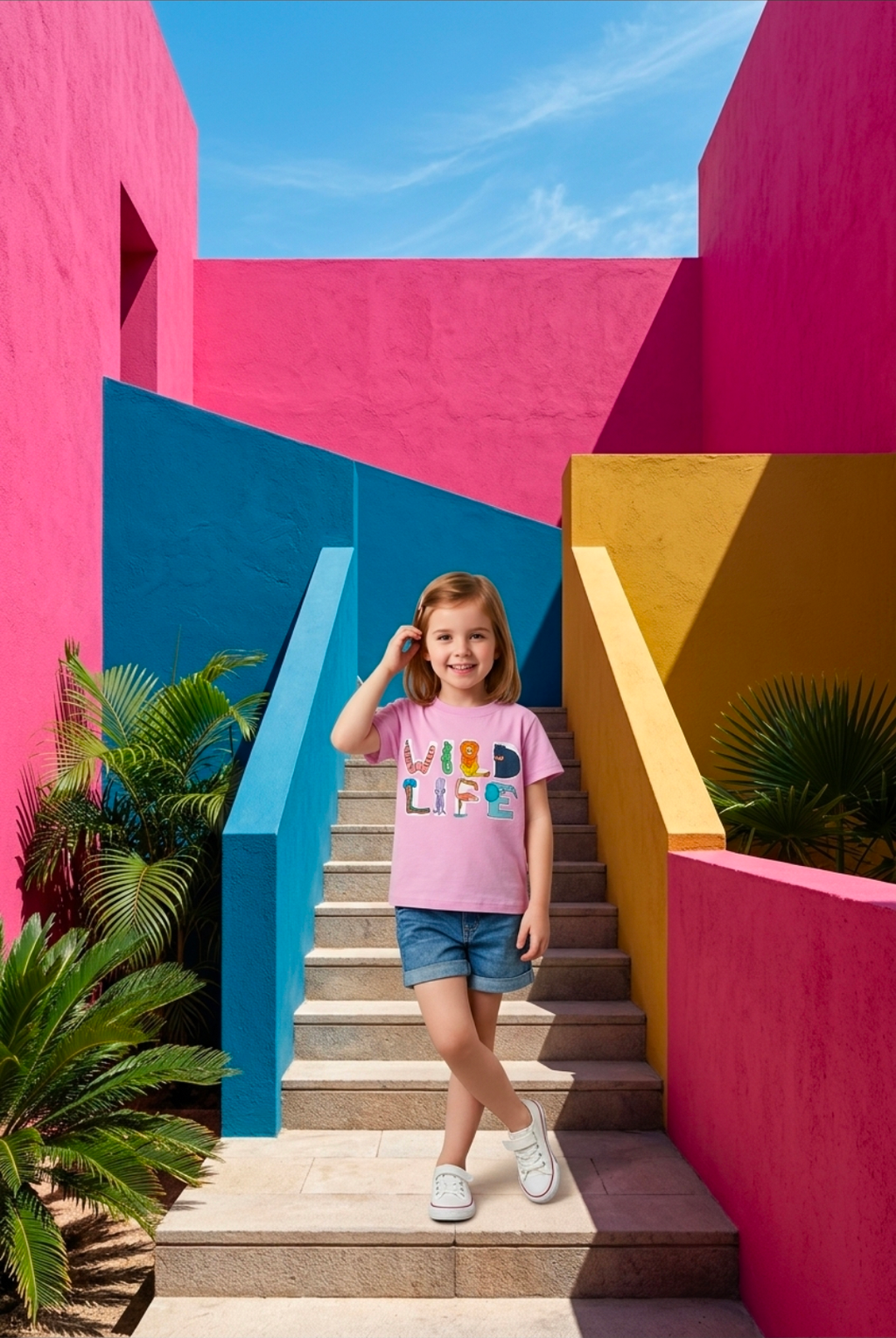 Children's Wild Life Graphic Short Sleeve Tee