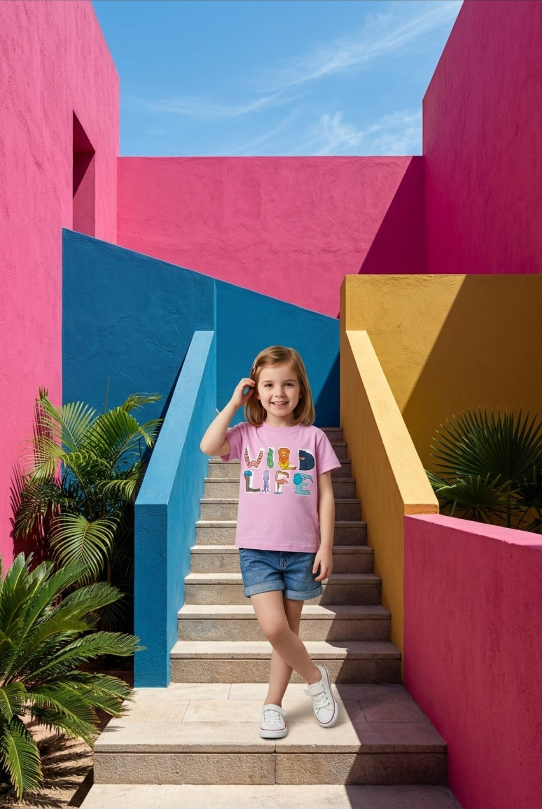 Children's Wild Life Graphic Short Sleeve Tee