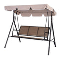 Outdoor 3-Person Canopy Swing for Porch Patio or Deck *