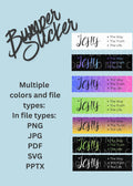 Jesus - The Way, The Truth, The Life | Digital Bumper Sticker Bundle - In file types:  PNG JPG PDF SVG PPTX