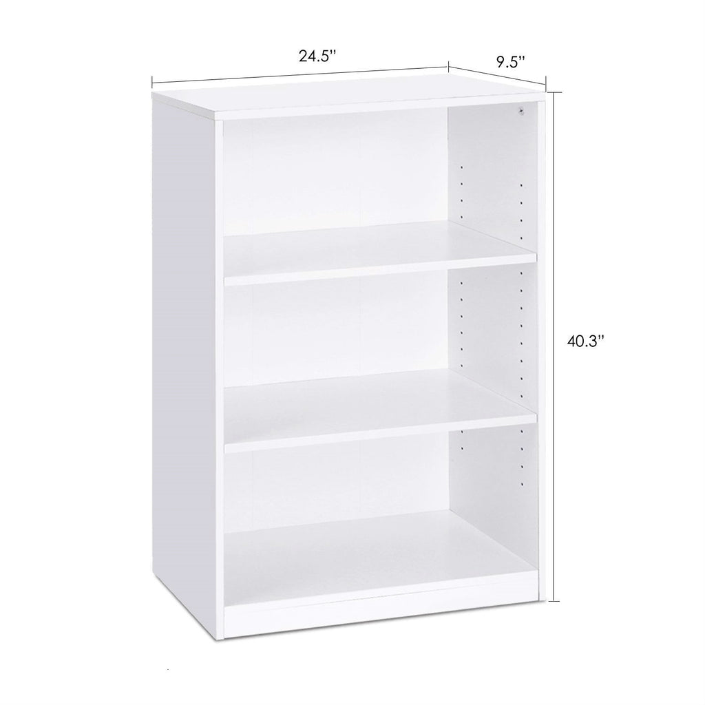 Modern 3-Shelf Bookcase