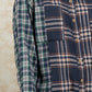 Plaid Collared Neck Button Up Long Sleeve Shirt