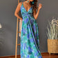 Full Size Twisted Printed V-Neck Cami Dress