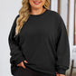 Plus Size Round Neck Dropped Shoulder Sweatshirt