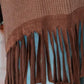 Fringe Round Neck Long Sleeve Top