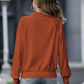 Zip Up Collared Neck Raglan Sleeve Jacket