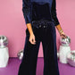 Frill Round Neck Long Sleeve Top and Pants Set