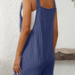 Mandy Texture Adjustable Strap Overalls with Pockets