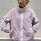 Double Take Snap Down Contrast Fleece Jacket with Pockets